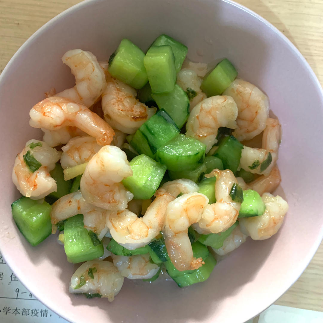 黄瓜炒虾仁