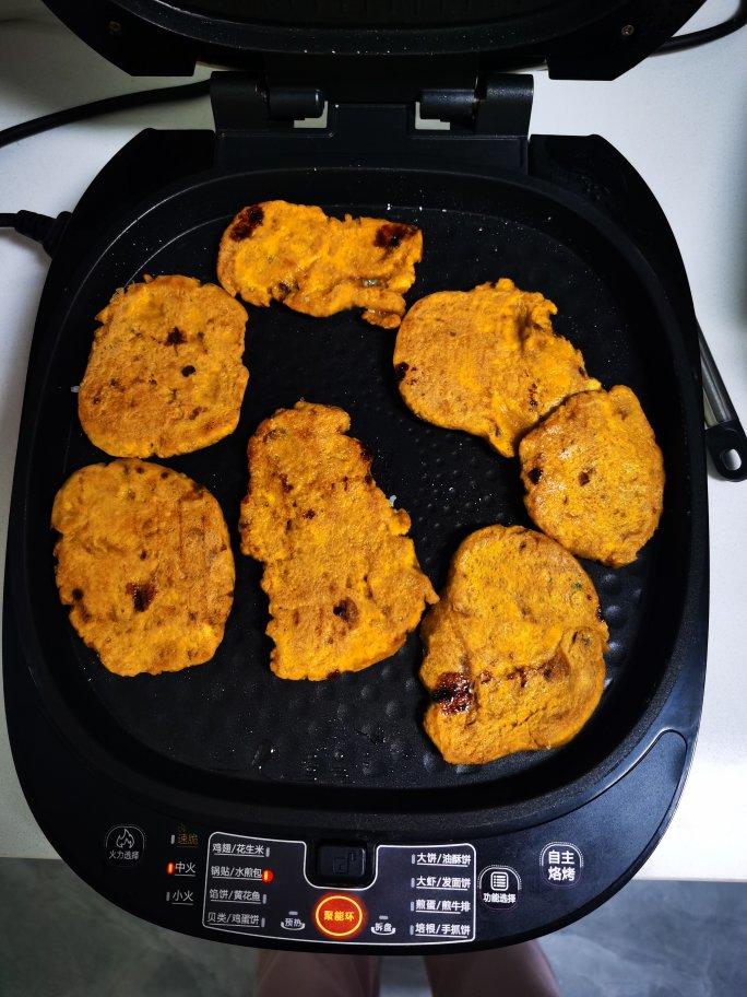 香酥豆渣玉米饼～～电饼铛版