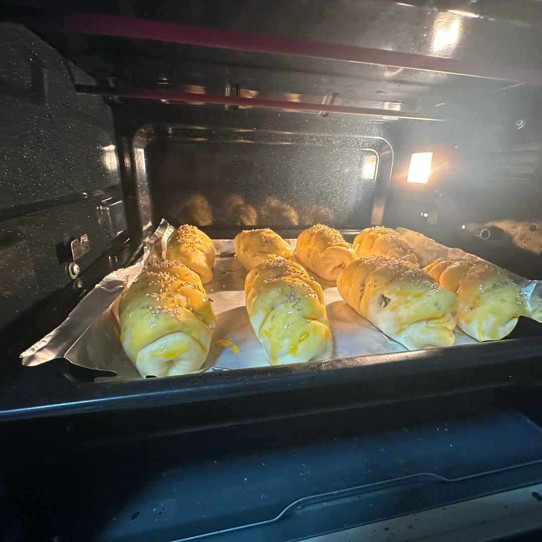 热狗面包棒，复刻儿时的味道，软乎乎的面包里藏着烤肠，太香了