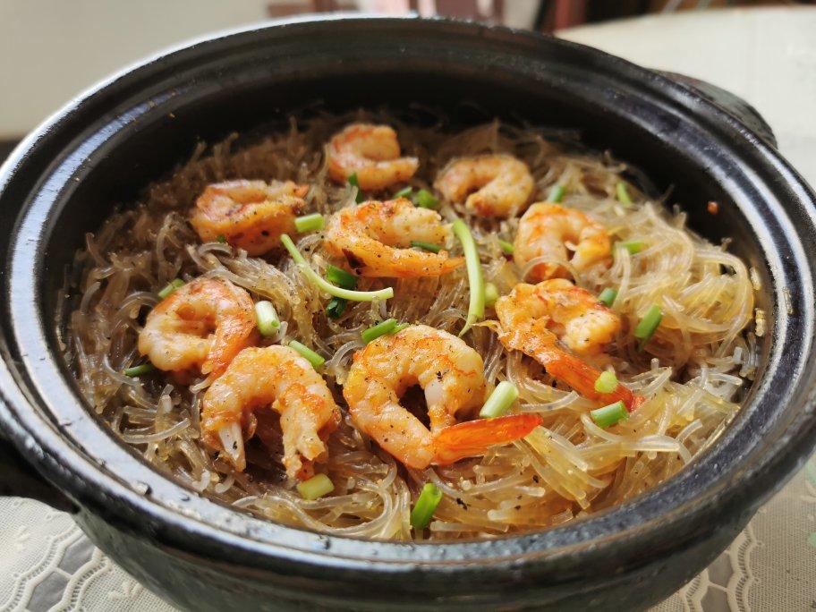 鲜虾粉丝煲