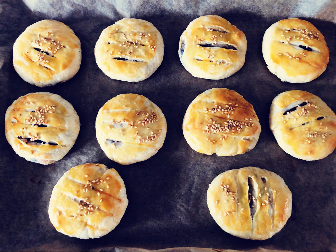 豆沙馅老婆饼（玉米油版）