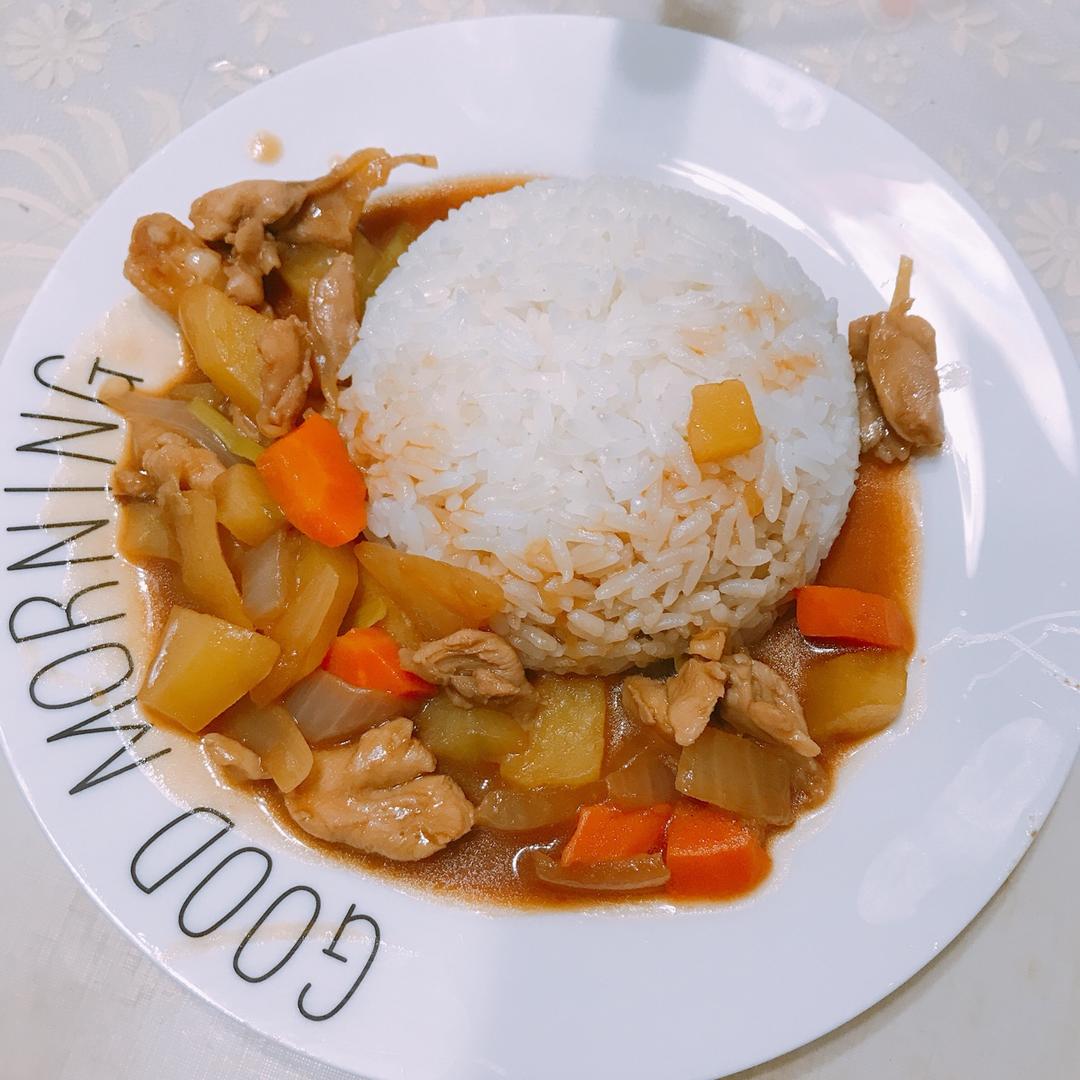 咖喱鸡肉饭