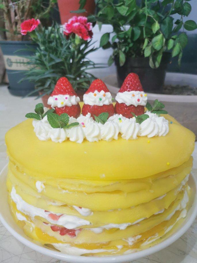 芒果千层蛋糕，100%成功告别煎皮无能