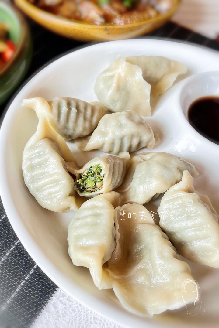 慧的美食每刻做的猪肉茴香饺子