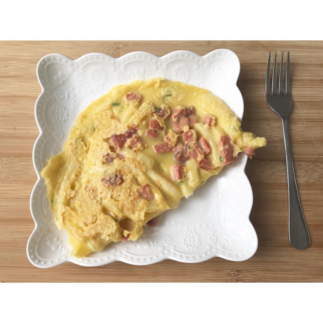 香煎土豆丝鸡蛋饼