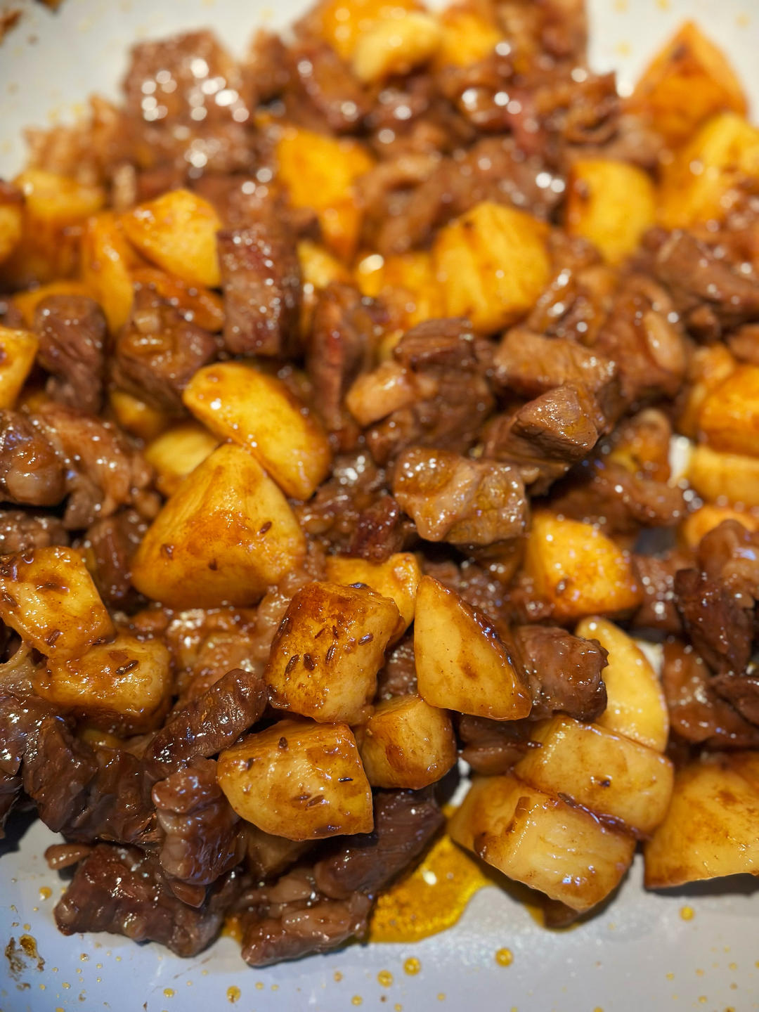 香辣孜然土豆牛肉粒，这么做巨巨巨好吃！！