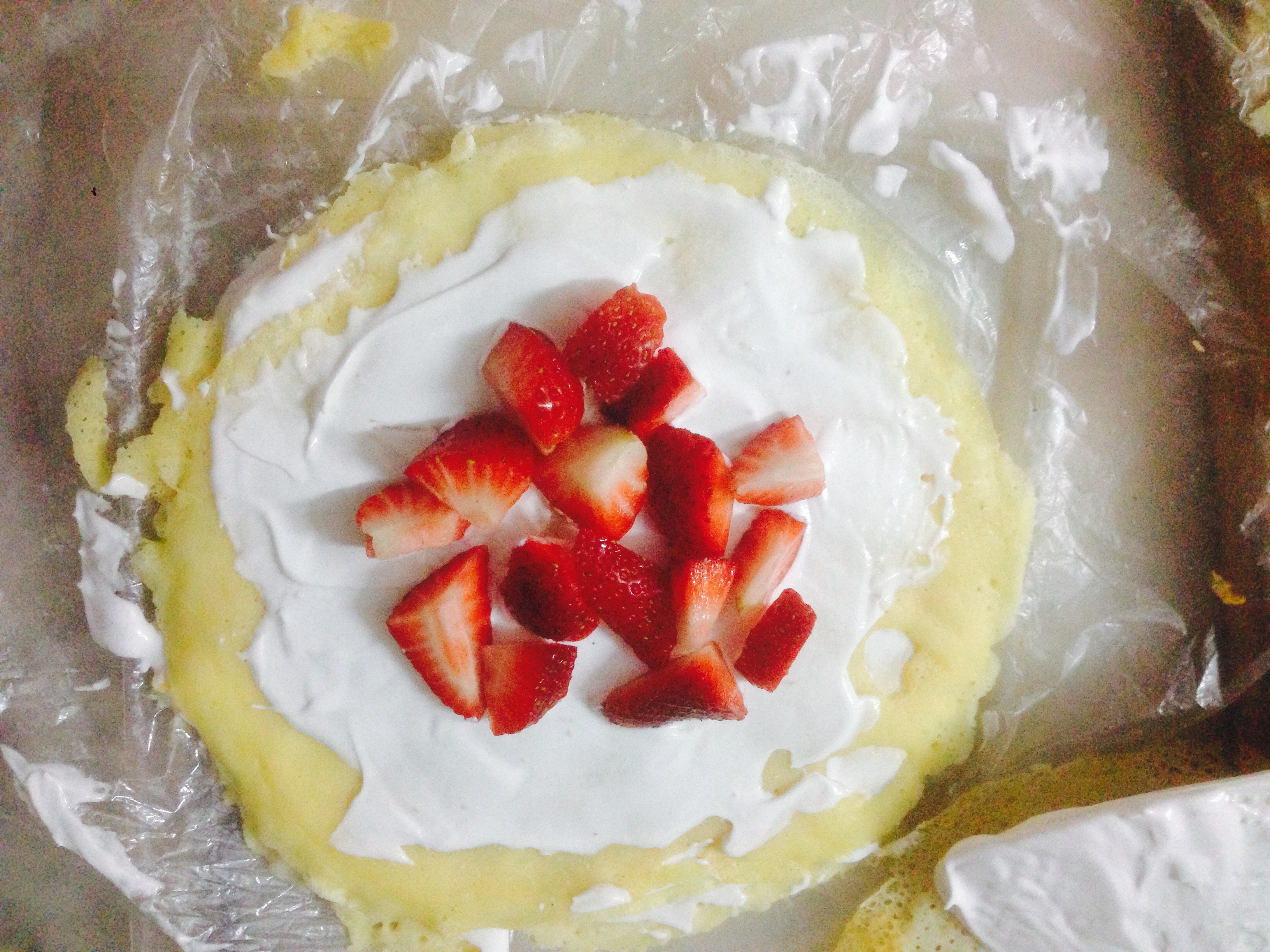 草莓千层蛋糕的做法 步骤8