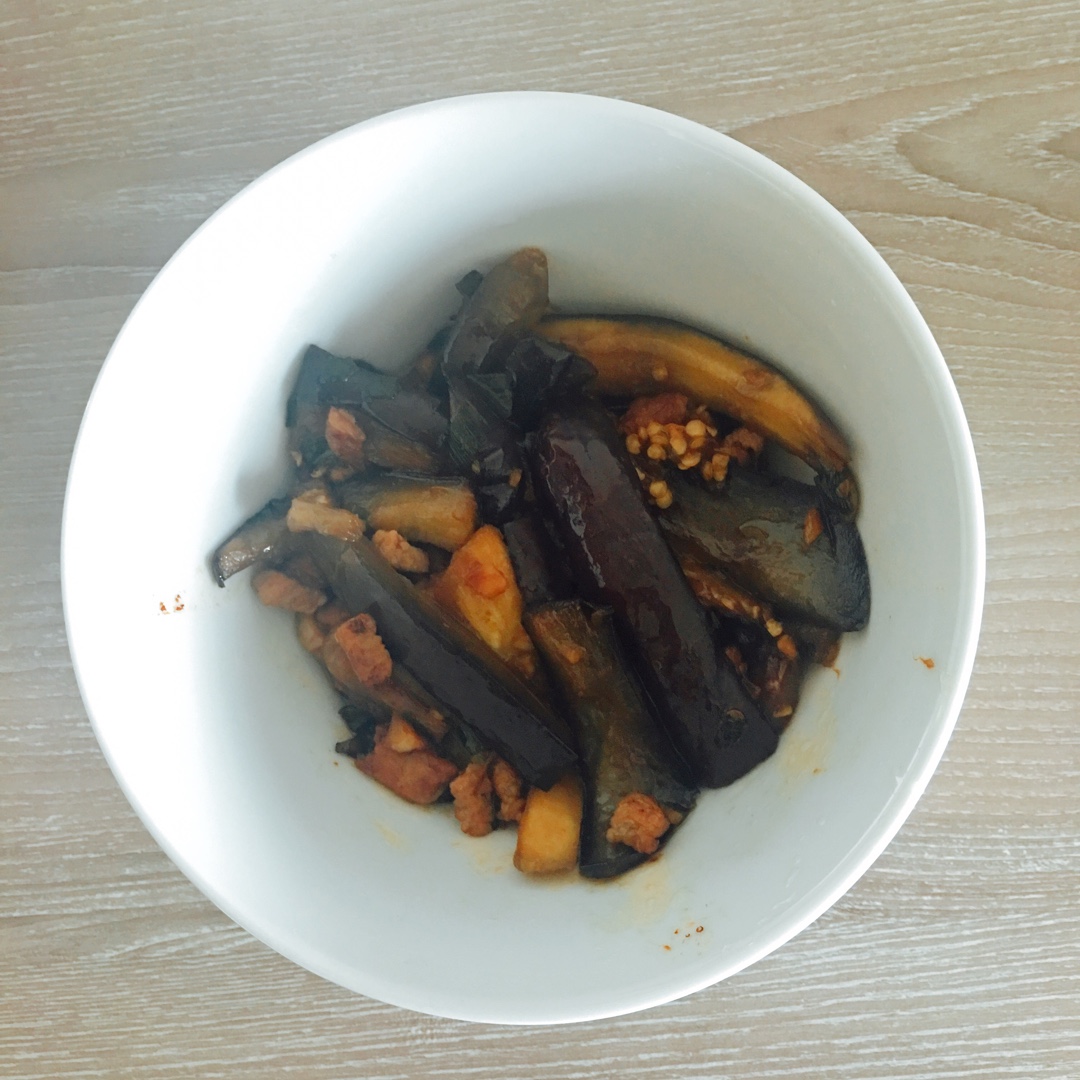 红烧肉沫茄子
