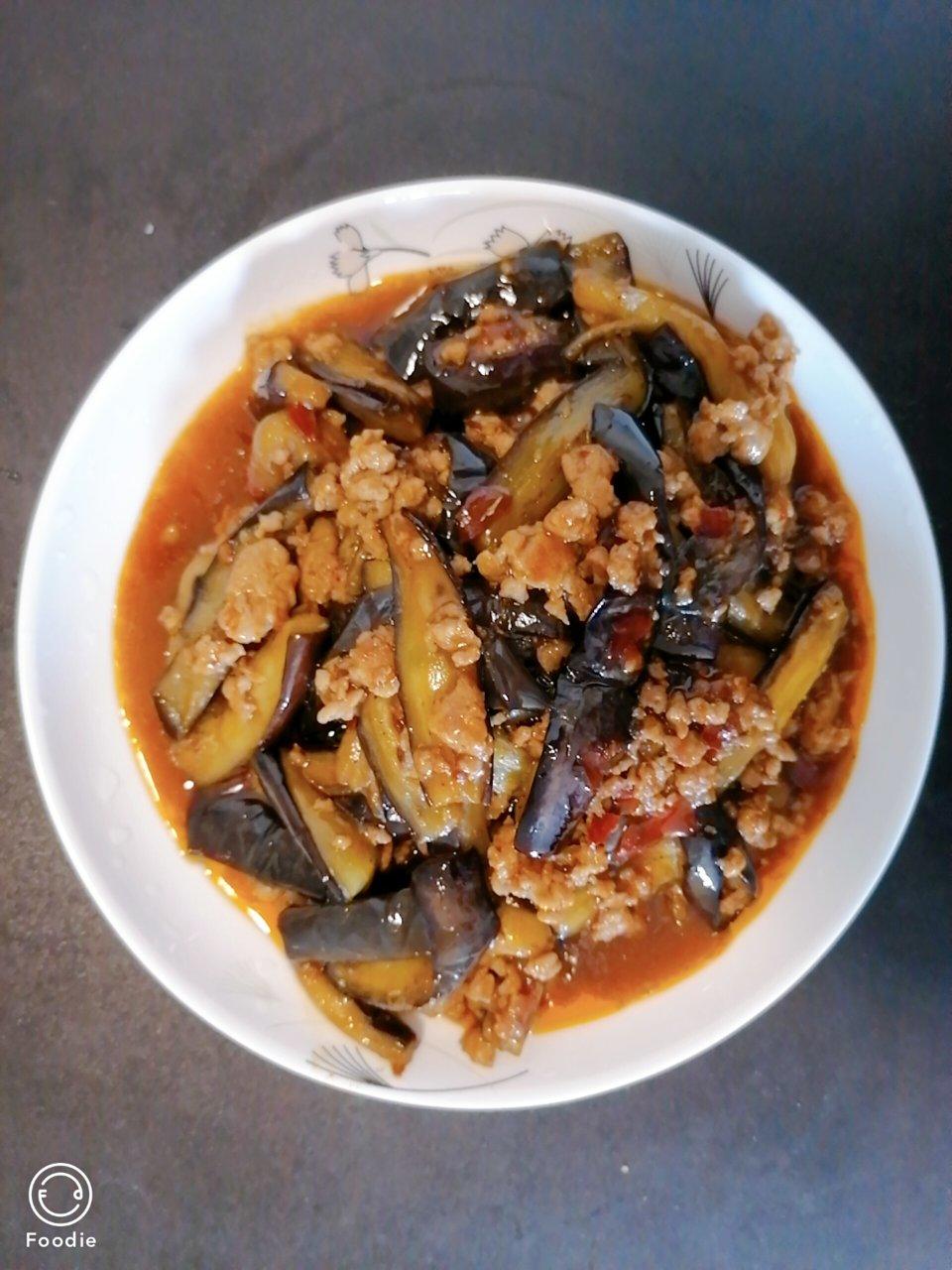 红烧肉沫茄子