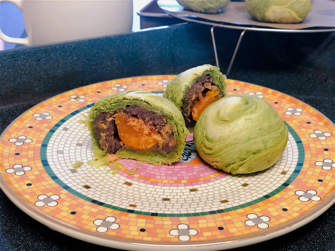 麻薯香芋酥/台湾大甲芋头酥(无猪油完美复刻2015.10修订各种抹茶酥、绿茶酥、蛋黄酥、紫薯酥通用哟）