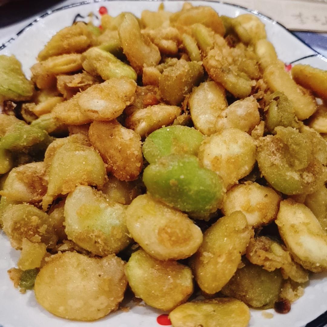 有颜有味的金沙蚕豆