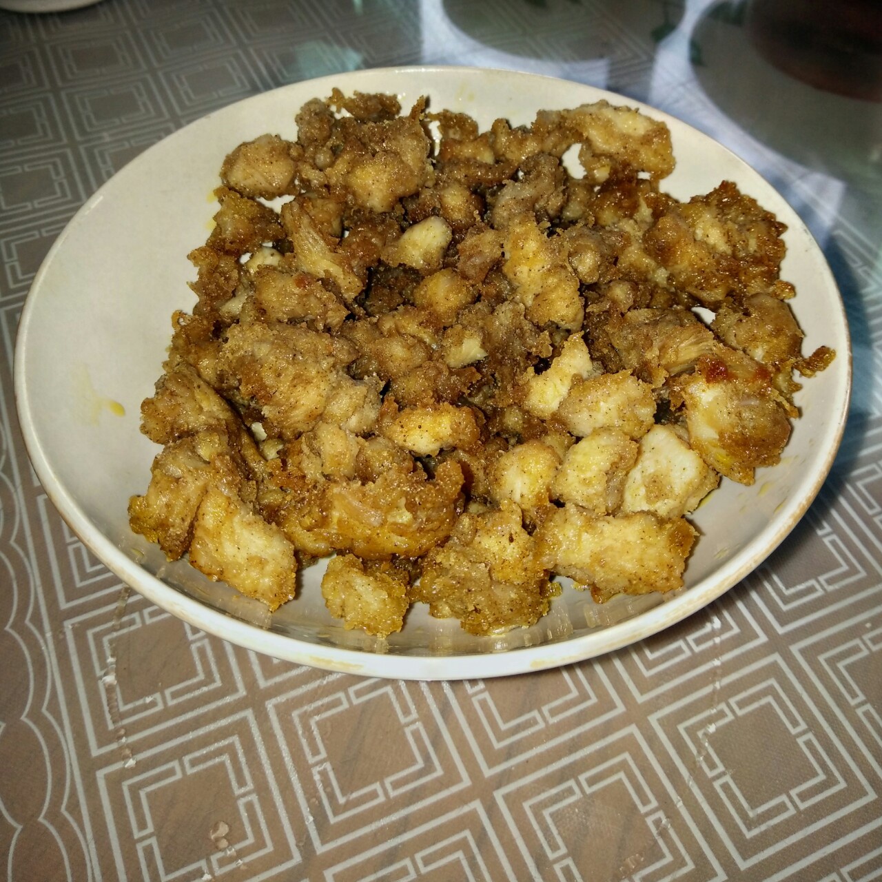 孜然鸡肉粒