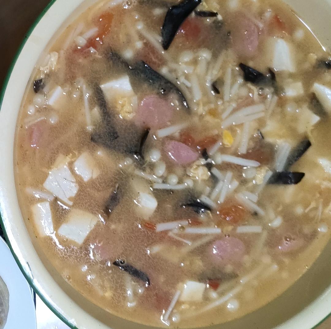 超级开胃的酸辣汤❗️10分钟搞定