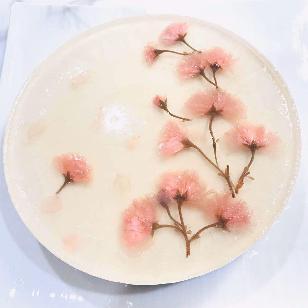 🌸和风樱花酸奶慕斯蛋糕🌸