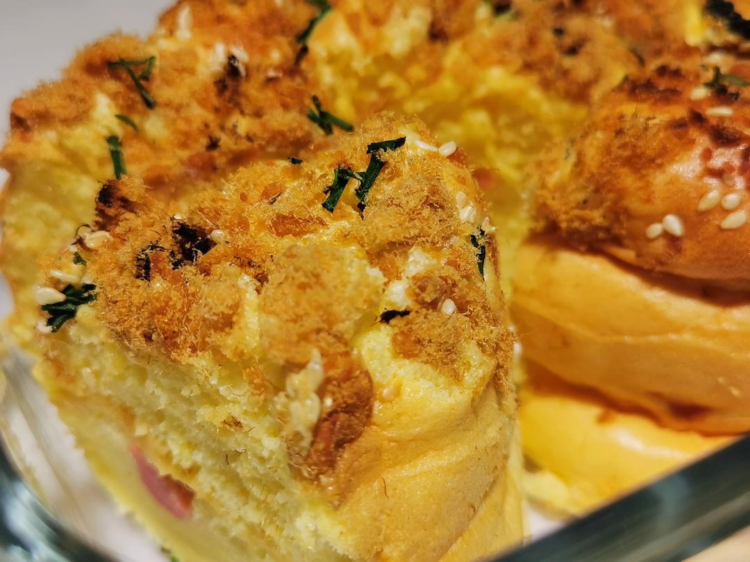 芝士夹心肉松蛋糕🍰