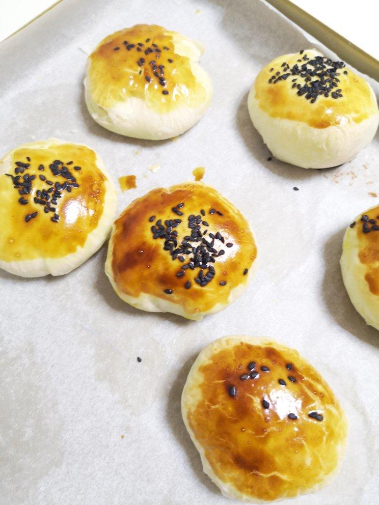 经典白皮红豆酥饼【少油少糖更健康】