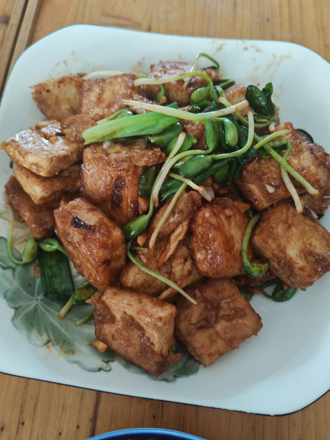 无敌好吃的香煎豆腐