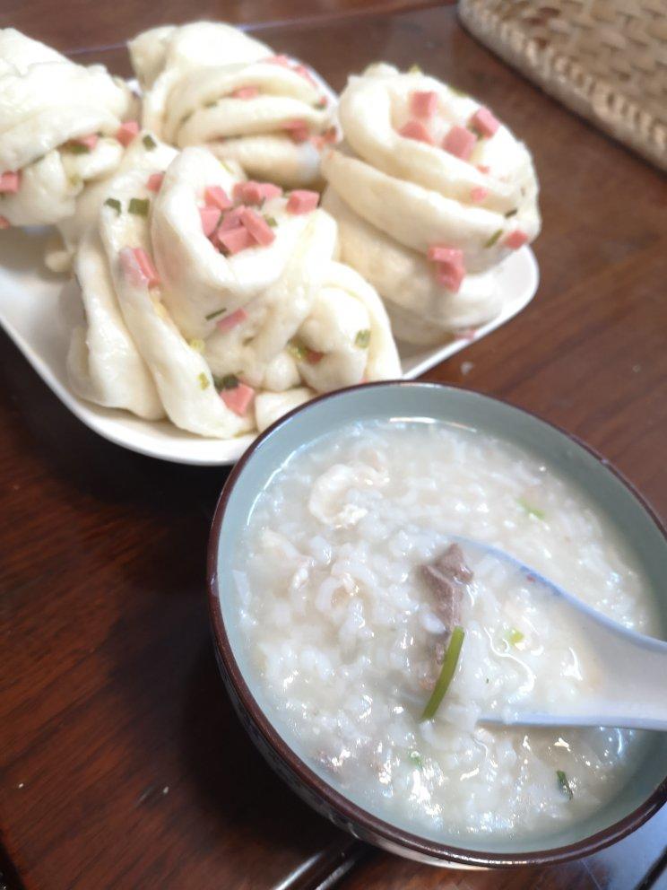 重葱火腿花卷
