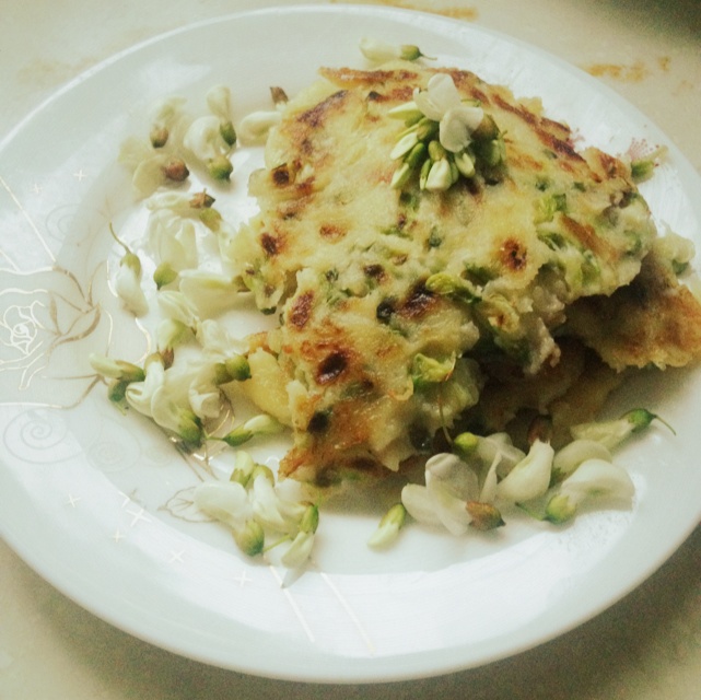 槐花煎饼