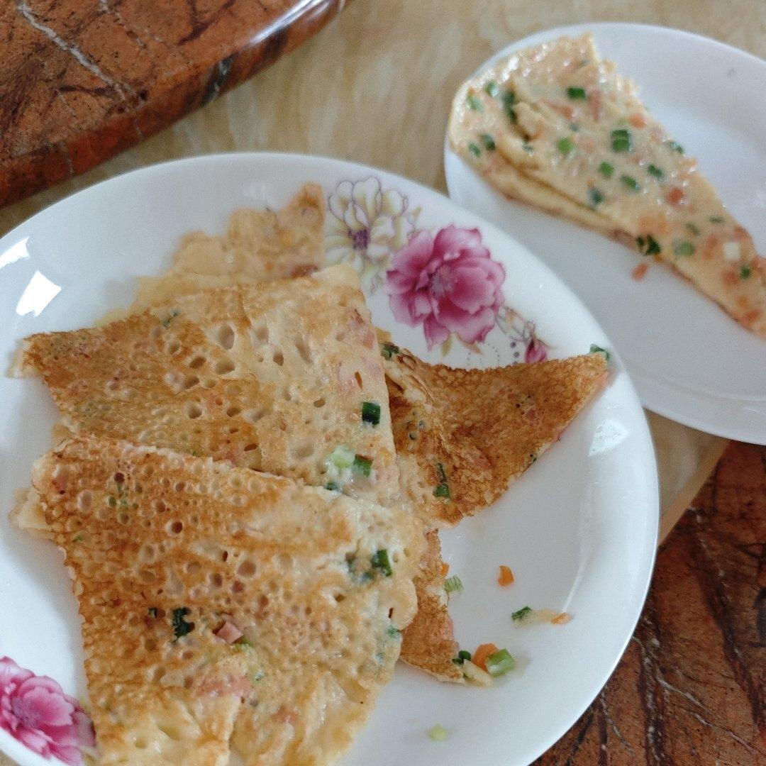 简单快手蔬菜鸡蛋煎饼