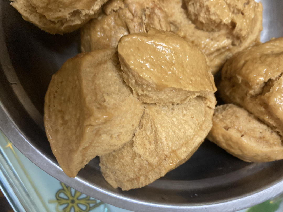 妥妥的红糖开花馒头