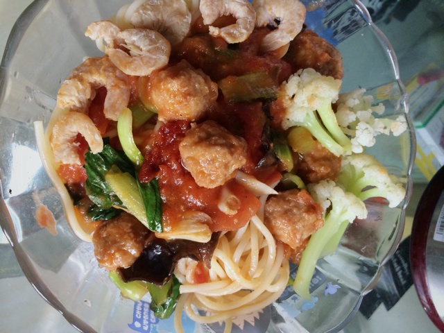 番茄肉丸意面