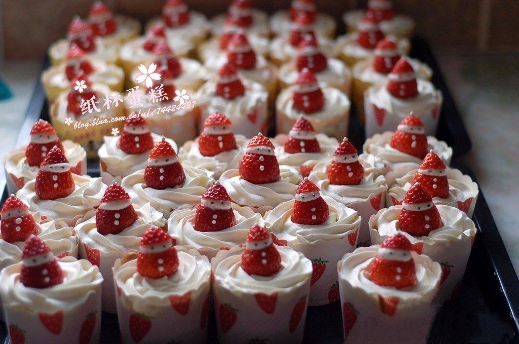 圣诞老人杯子蛋糕【曼达小馆】2016年圣诞Party专场