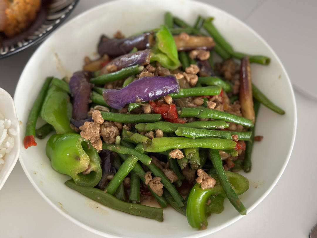 少油版｜虎皮辣椒炒茄子🍆｜超级下饭