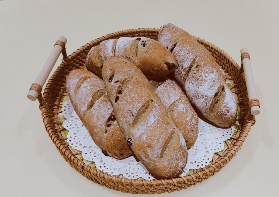 核桃蔓越莓软欧包
