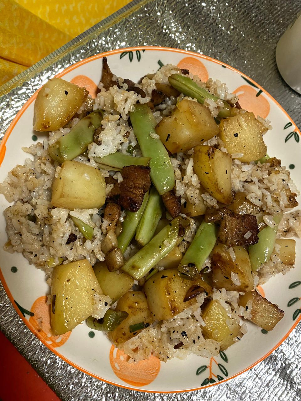 五花肉土豆豆角焖饭（电饭煲版）