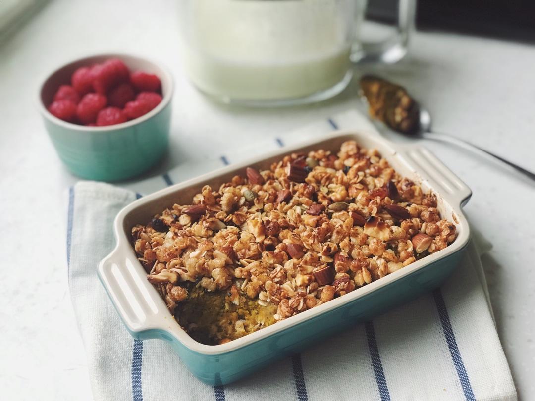 烤南瓜金枪鱼燕麦酥【健康一锅端】