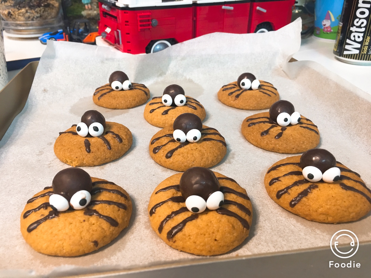 Spooky Spider Cookies万圣节蜘蛛饼干