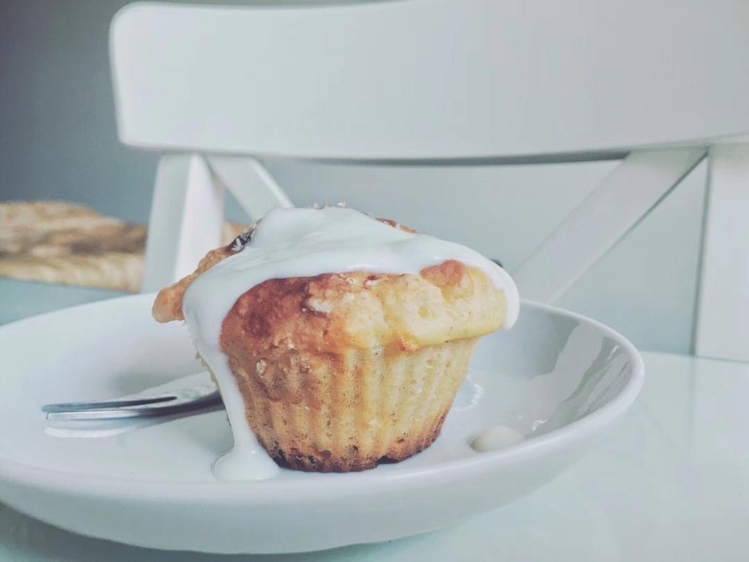 香蕉酸奶麦芬（无油无糖）——附传统法麦芬开裂Tips