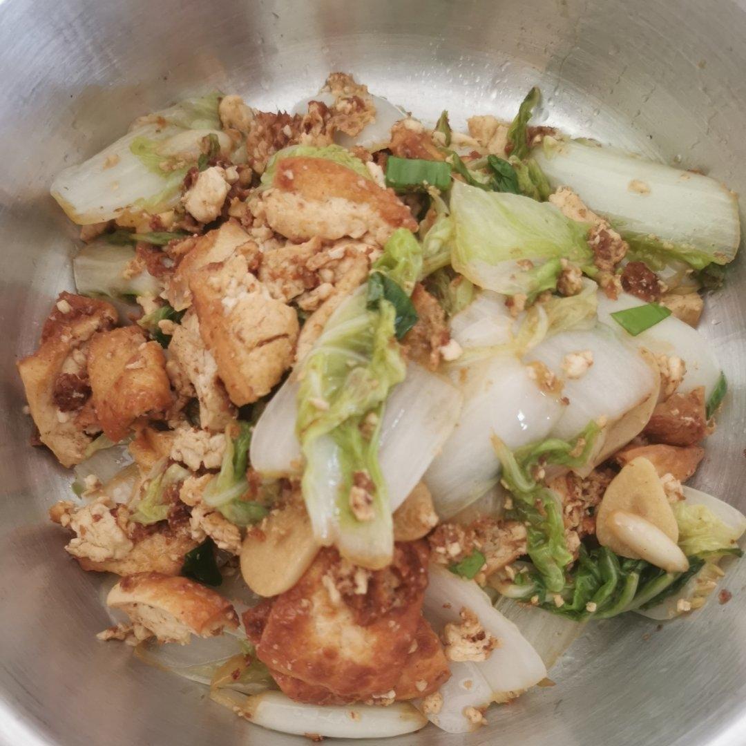超级鲜的老豆腐炒白菜