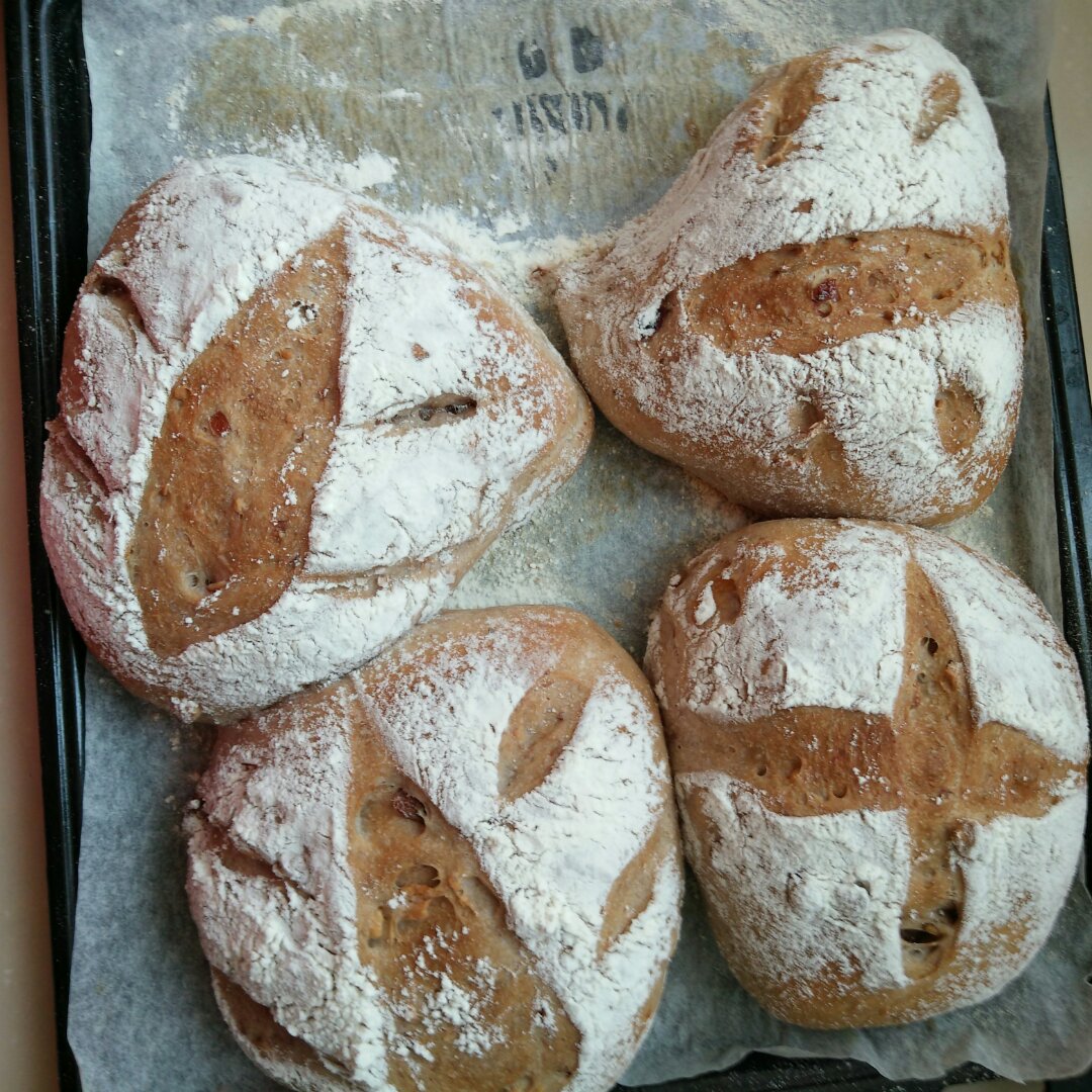 全麦核桃包～软欧包