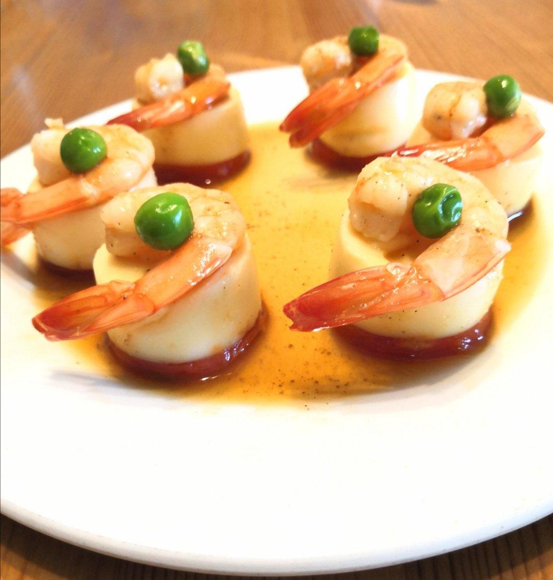 日本豆腐蒸虾仁
