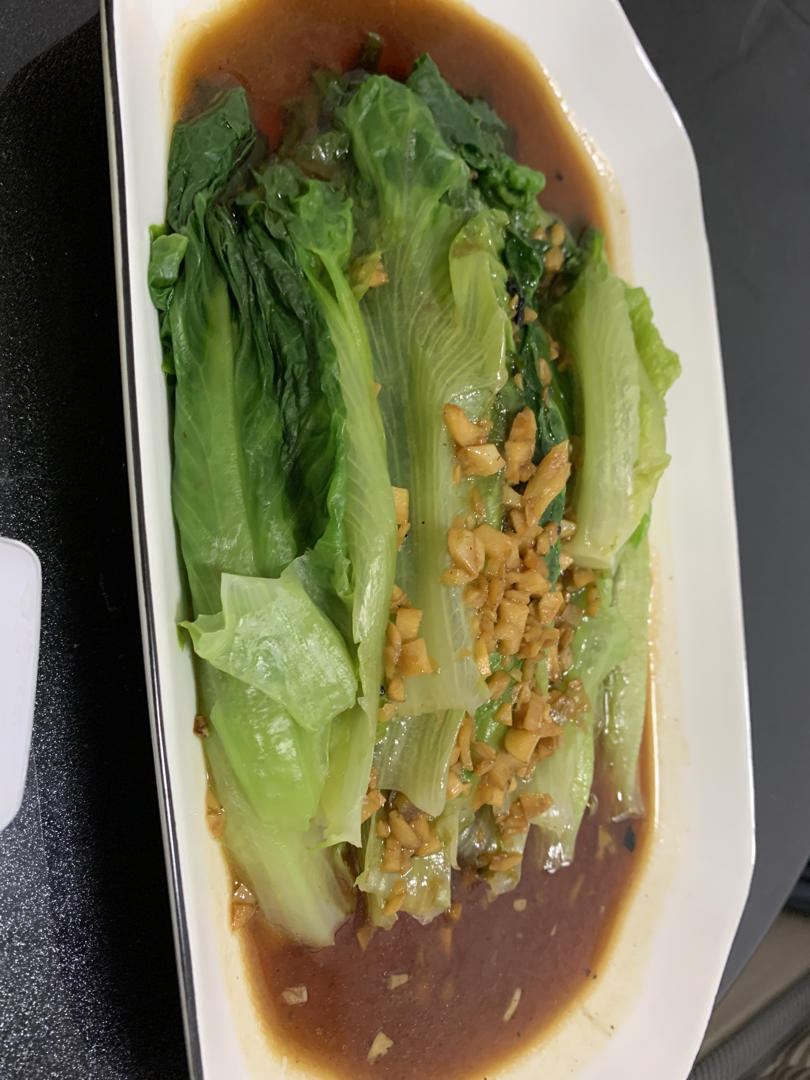 超级好吃低脂低热量的～蚝油生菜