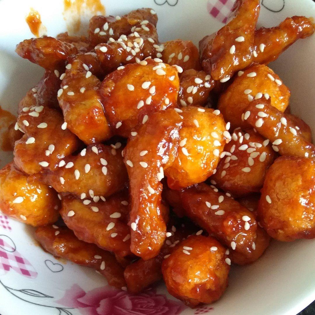 酸甜可口的糖醋里脊(鸡胸肉版)