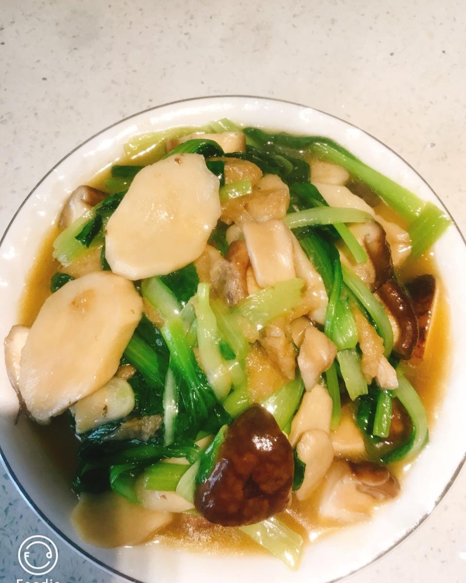 蚝油炒双菇