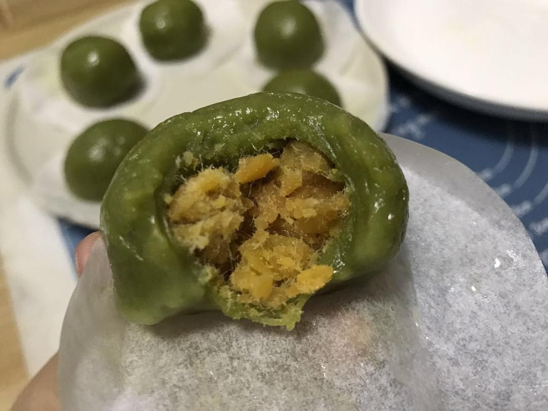 《Tinrry+》咸蛋黄肉松青团+红豆沙青团