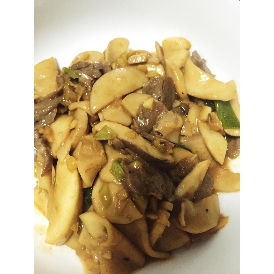 肉炒杏鲍菇