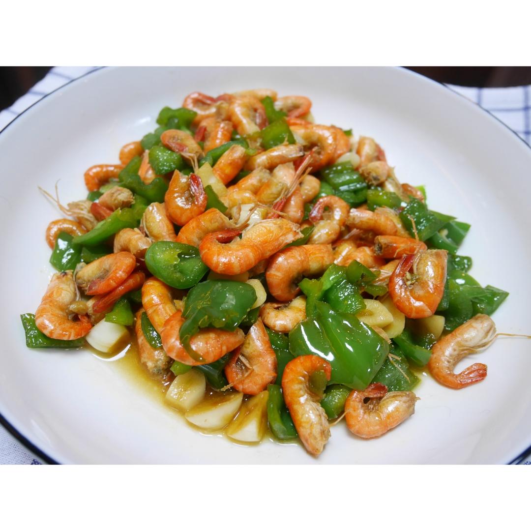kid1412做的家常徽菜青椒炒小河虾