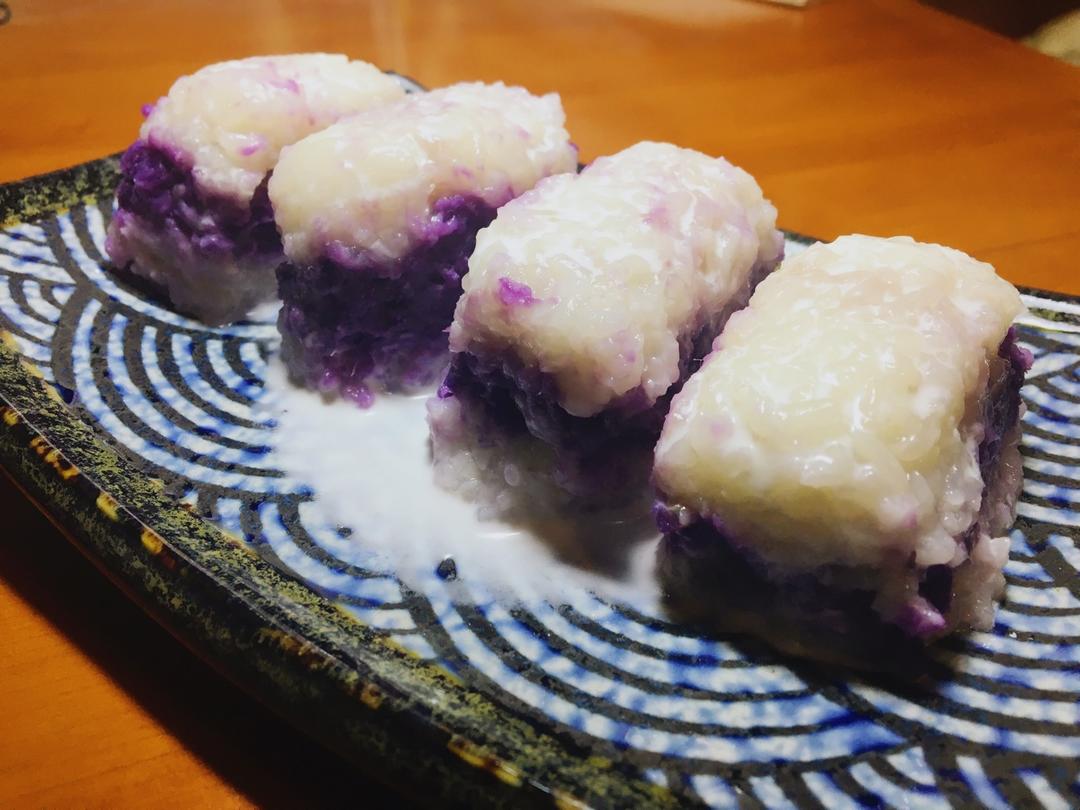 紫薯糯米凉糕