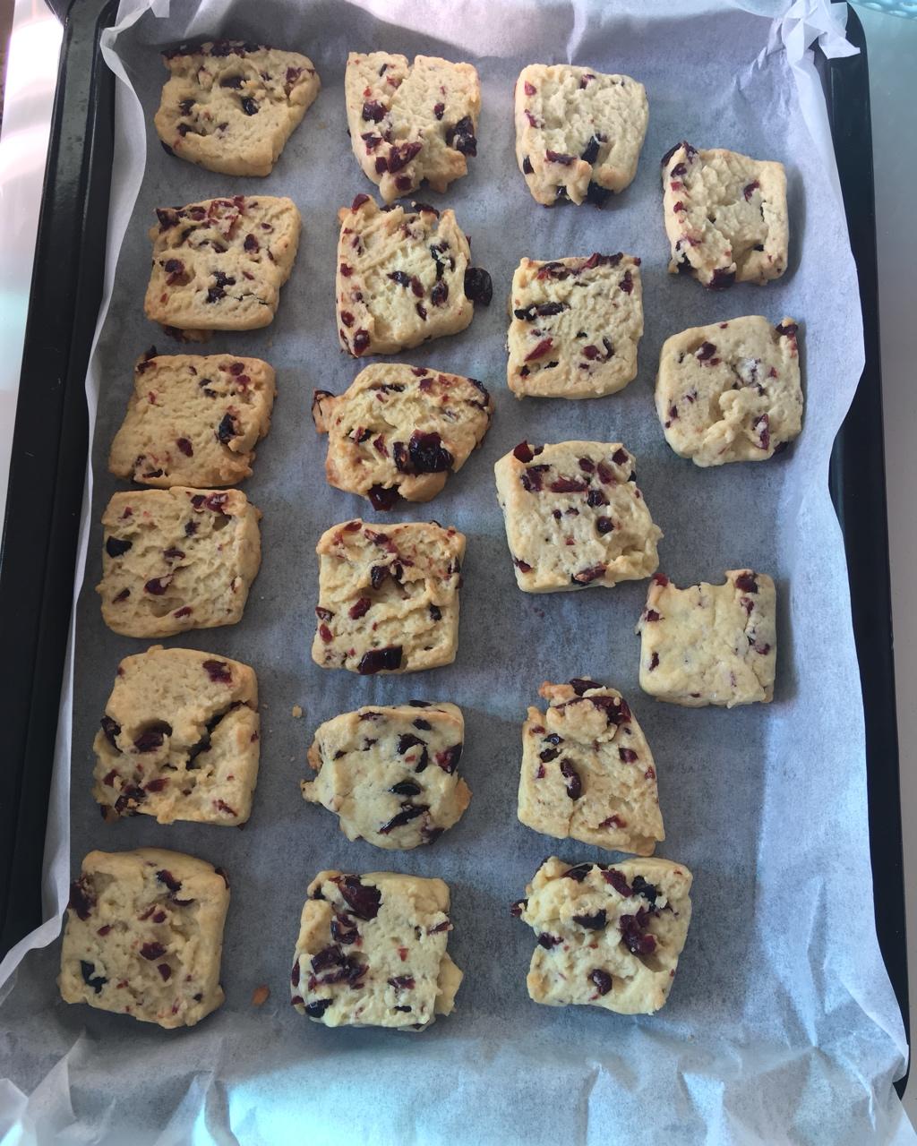 低糖少油版蔓越莓饼干