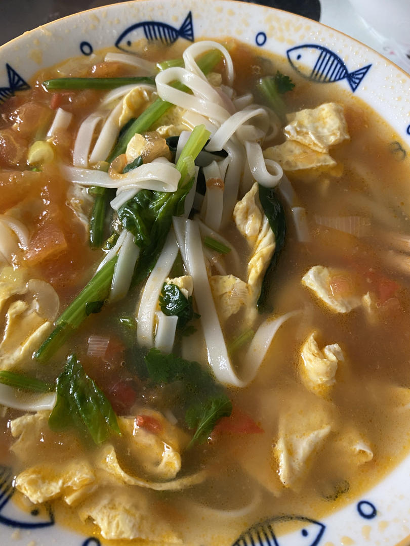 西红柿鸡蛋面-治愈系食物