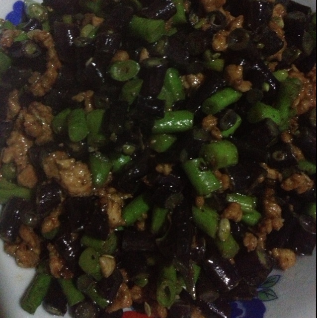 肉沫豆角下饭菜