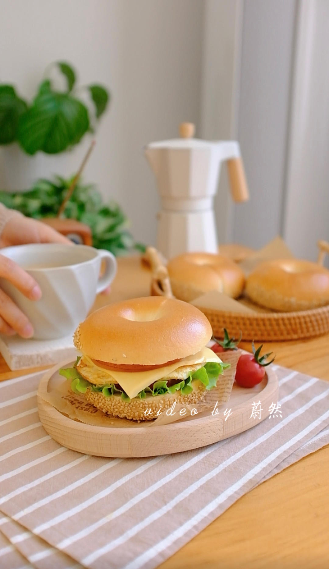 奶盐贝果｜无油低糖