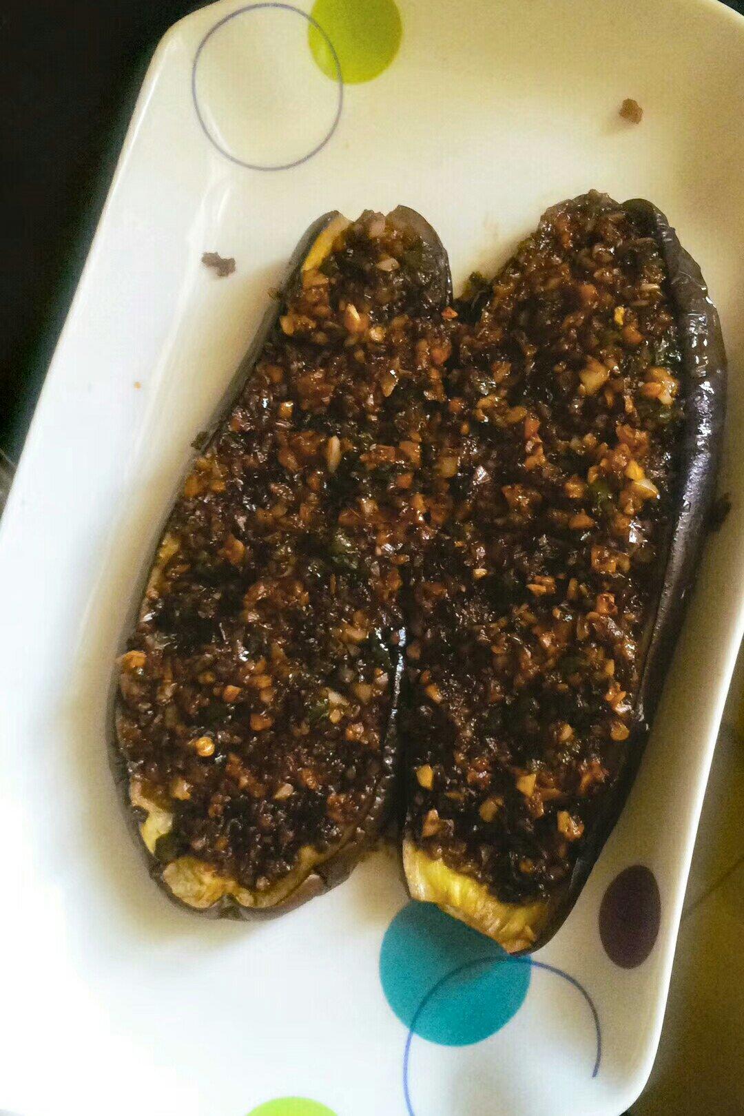 【微波炉烤茄子】