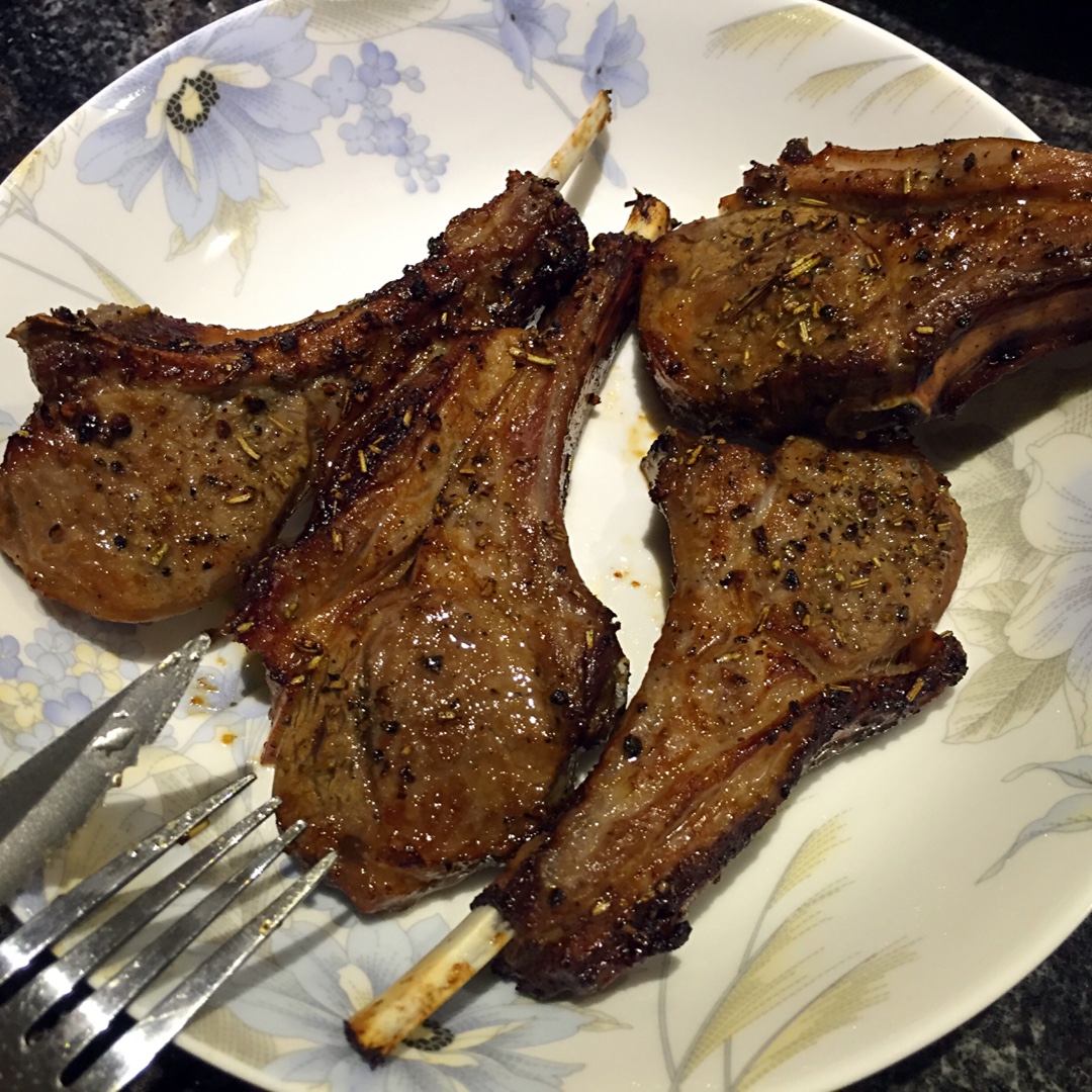 超简单 空气炸锅烤羊排