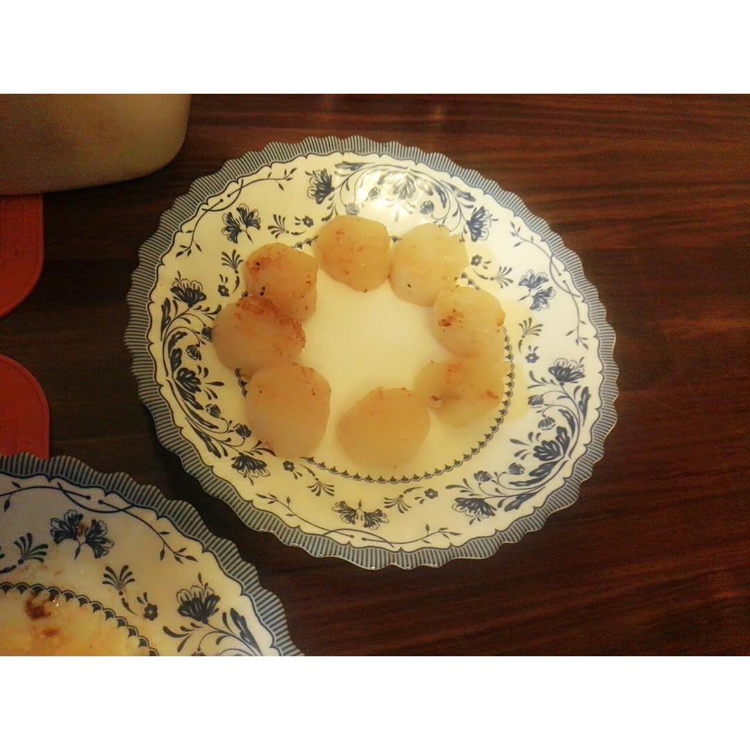 煎带子